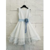 Abito organza cotone balze...