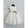 Abito tulle manica pizzo